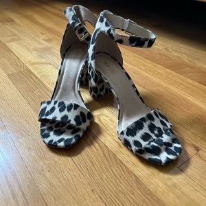 Cheetah print heels. Size 8, 3 inch heel. Barely worn